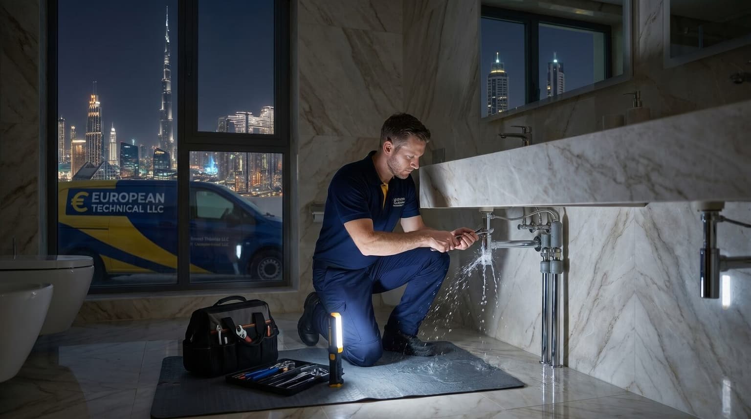 Emergency Plumber in Dubai: What to Do When Pipes Burst at 2am