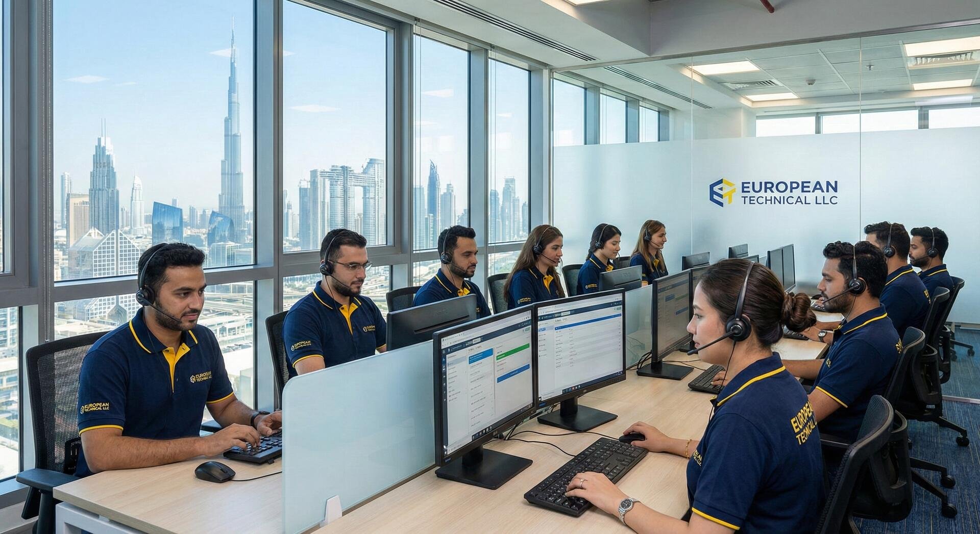 European Technical LLC customer support team in Dubai