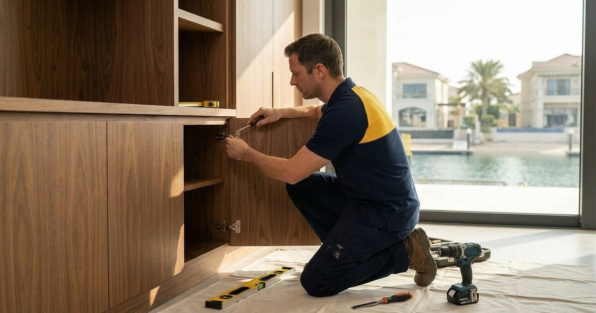 Carpenterie de haute qualité et assemblage de meubles à Frond E, Palm Jumeirah