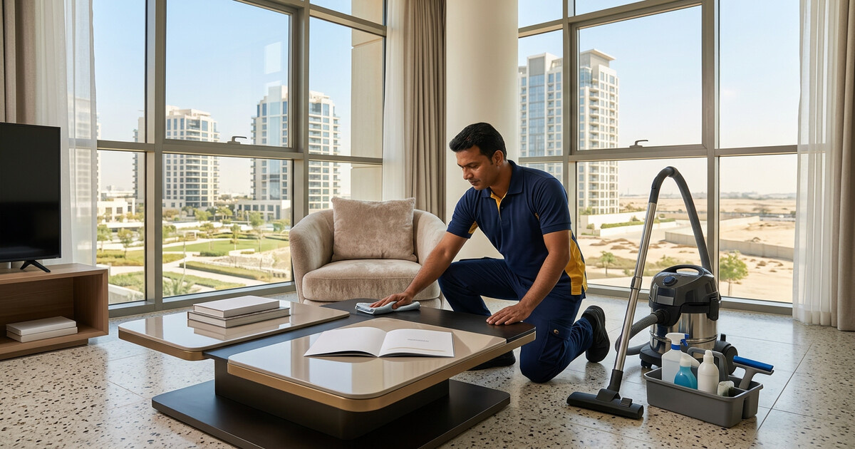خدمات نظافت تخصصی در Dubailand Residence Complex