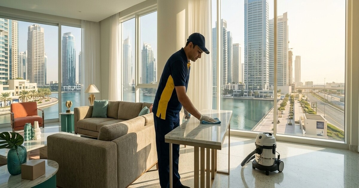 خدمات نظافتی استثنایی در Jumeirah Lakes Towers (JLT)