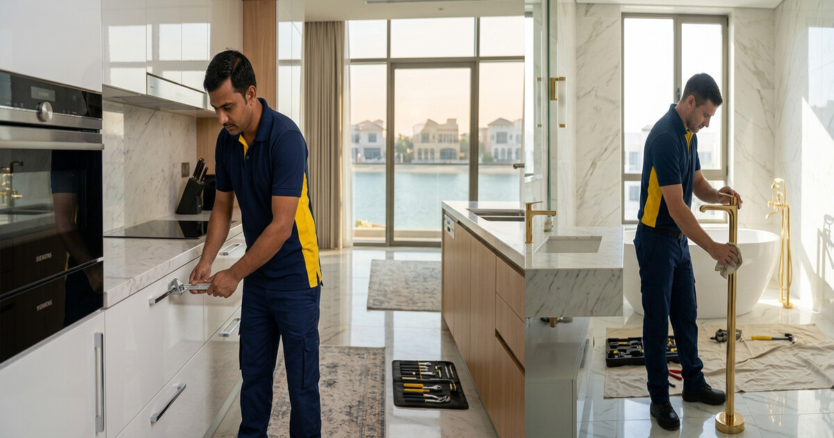 Crescent، Palm Jumeirah میں اعلیٰ معیار کی کچن اور باتھروم کی تجدید کی خدمات