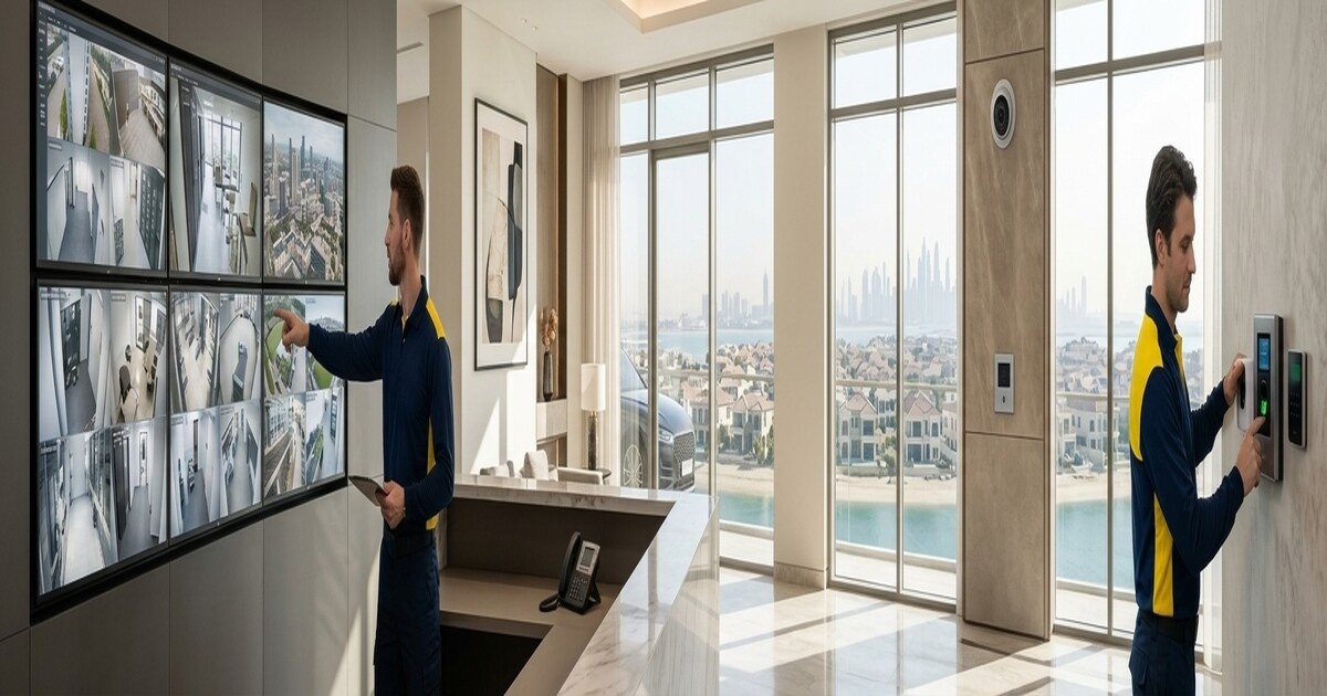 جدید سیکیورٹی سسٹمز کی تنصیب Palm Jumeirah Crescent میں
